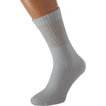 Dámské ponožky Zdravotní ponožky se stříbrem RELAX KUKS Bílé, EUR 43-45 (UK 9-10)