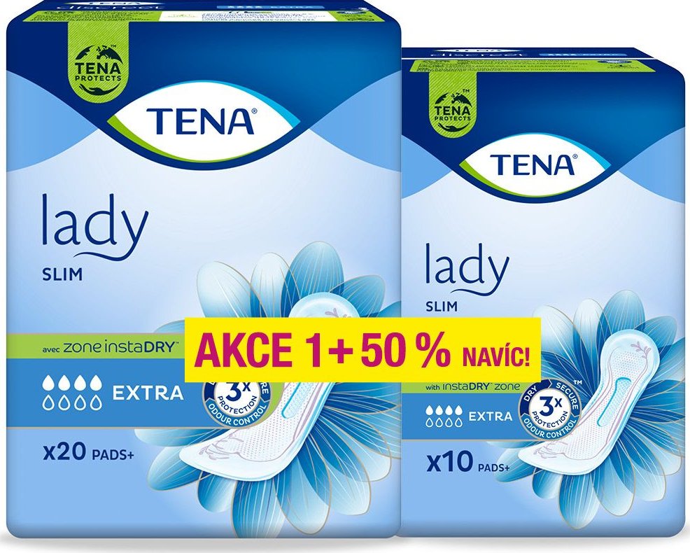 Foto Inkontinenční vložky TENA Lady Slim Extra 20 + 10 ks - Zbozi.cz