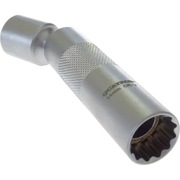 Gola hlavice Nástrčná hlavice na zapalovací svíčky s kloubem 3/8", 14 mm, 12hranná - QUATROS