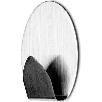 Věšák BA-DE Háček oválný 2 ks, samolepící, nerez