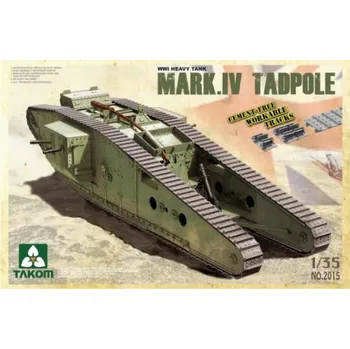 Plastikový model Takom 1/35 WWI Heavy Tank MARK.IV Tadpole