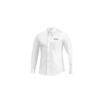 Pánská košile Sparco pánská košile s dlouhým rukávem bílá SLEVA 44%