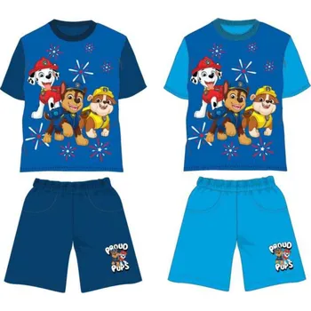 Chlapecké pyžamo Paw Patrol - Tlapková patrola -Licence Chlapecký letní komplet - Paw Patrol 670, tmavě modrá Barva: Modrá tmavě, Velikost: 98