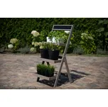 Dřevěný stojan na květiny šedý RDEZ_100X52X52_GRPT