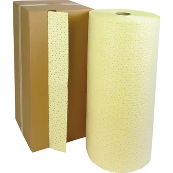 Sorbent Chemický sorpční koberec, silný, PREMIUM, 80 cm × 40 m, perforace