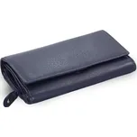 Tmavě modrá dámská kožená psaníčková peněženka Imogen