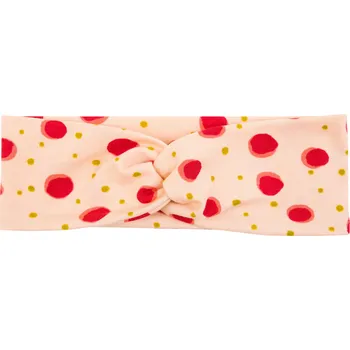 Čelenka světle růžová bavlněná čelenka s potiskem