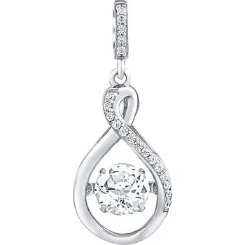 Přívěsek Stříbrný přívěsek Amalea s tančícím bílým topazem a Brilliance Zirconia MW13380PWT