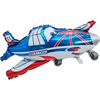 Balónek Fóliový balónek Letadlo modré 81 cm (0258)