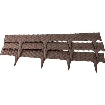 Plot Zahradní obrubník Rattan palisade - hnědá