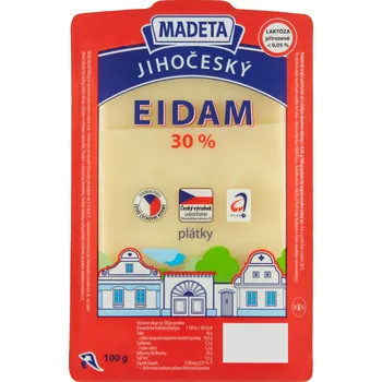 Madeta Eidam plátky 30 % 100 g Madeta Eidam plátky 30 % 100 g