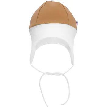 Dětská móda Kojenecká čepička New Baby The Best hnědá, vel. 62 (3-6m)
