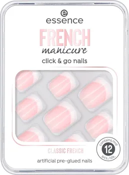 Umělé nehty Essence French Manicure Click & Go Nails 12 ks