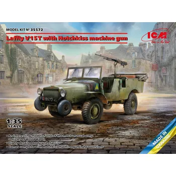 Plastikový model 1:35 Laffly V15T w/ Hotchkiss Machine Gun