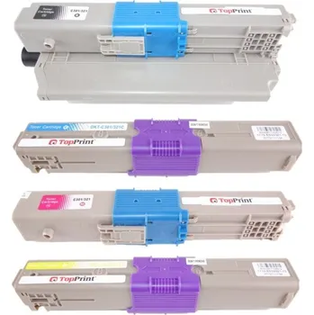 VybavKancl OKI C301 CMYK - kompatibilní sada toprint barev C301, C321