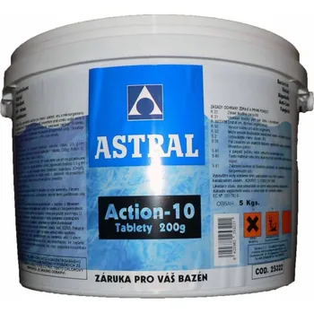 Bazénová chemie Pooltechnika Action 10 200g tablety 5 kg (10-kombinace)