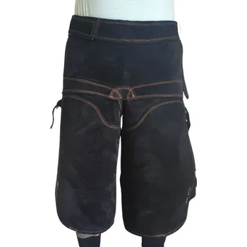 Kuchyňská zástěra Podkovářská zástěra krátká BERLIN Con Cuero - černá