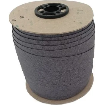 Šikmý proužek bavlněný šíře 18 mm zažehlený šedý | RTex