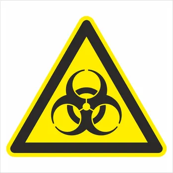 Biohazard - Biologické riziko ISO 7010 samolepící vinylová fólie 200 x 200 mm