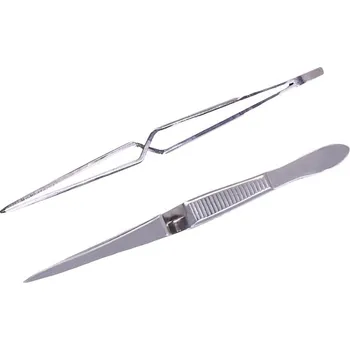 Kosmetická pinzeta Pinzeta samosvorná, nerezová, Provedení čelistí: Přímé špičaté, Délka [mm]: 105