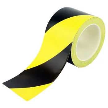 Lepicí páska Výstražná páska, 7,5 cm × 33 m, černá/žlutá