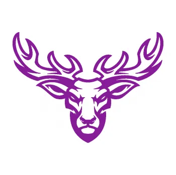 Samolepící dekorace Jelen 006 (14 - fialová) SAMOLEPKA NA AUTO, NÁLEPKA, FÓLIE, POLEP, TUNING, VLASTNÍ TEXT, TISK, AUTOSAMOLEPKY.cz, POLEPY, OBRÁZEK, LOGO, 3D STICKERS