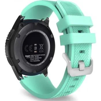 Řemínek na hodinky BSTRAP | BStrap Silicone Sport reminek na Samsung Gear S3, teal (SSG006C20)