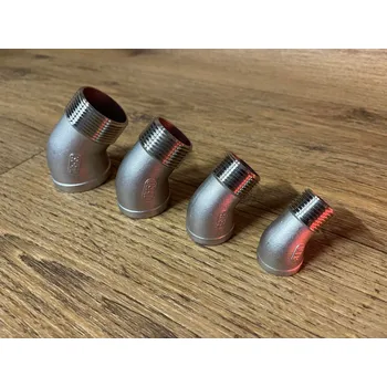 Fitinka Koleno 45st MF nerez Průměr závitu: 1/2"