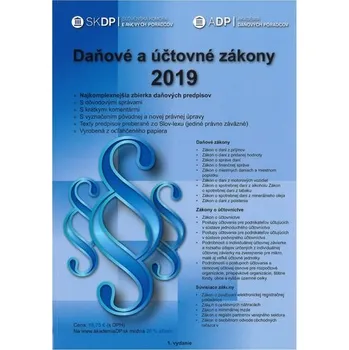 Daňové a účtovné zákony 2019