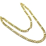 Řetízek z chirurgické oceli Gold Figaro 7.5 mm