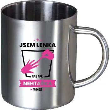 Nerezový hrnek Nejlepší v okolí - nehtařka