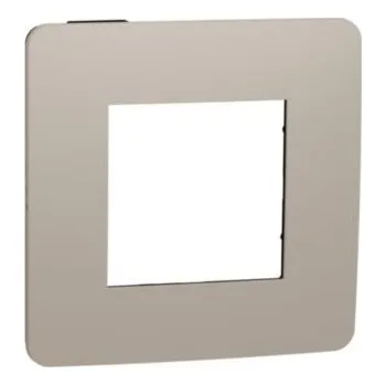 vypínač Unica Studio Color NU280228 Rámeček jednonásobný, taupe/černý, Schneider Electric