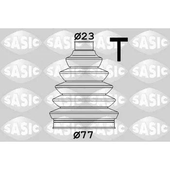 Hřídel nápravy Sada měchů, hnací hřídel SASIC 1900008