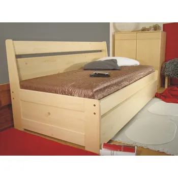 Postel ROALHOLZ Rozkládací jednolůžko z masivu DUO SOFI N+N smrk