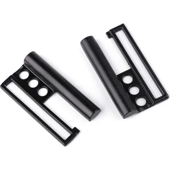 Kovová spona na kabáty, bundy, průvlek 50 mm, barva 6 černá mat