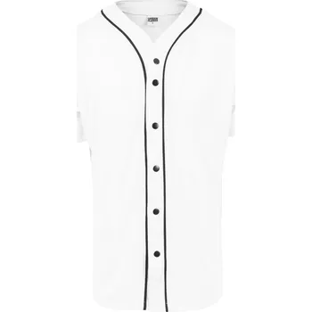Baseball Mesh Jersey - wht/blk XXL