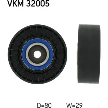 Vratná/vodicí kladka, klínový žebrový řemen SKF VKM 32005
