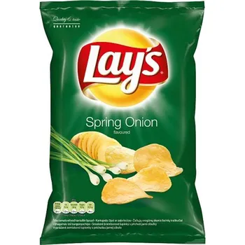 Chips Brambůrky LAY'S 70 g - solené bramborové lupínky - JARNÍ CIBULKA (smažené bramborové lupínky / s příchutí jarní cibulky)
