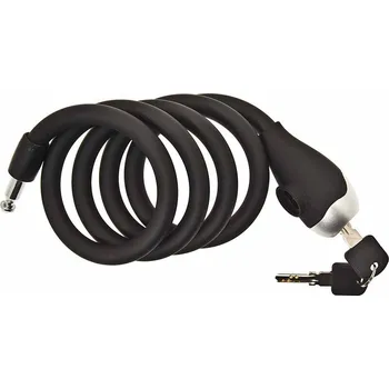 Zámek na kolo Lankový zámek BRN Silicone Spirale Black