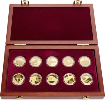 Česká mincovna Sada 10 zlatých mincí Mosty 2011–2015 Proof