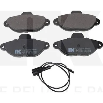 Brzdový systém Sada brzdových destiček, kotoučová brzda NK 222334