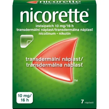 Odvykání kouření nicorette Invisipatch 10 mg náplasti 7 ks
