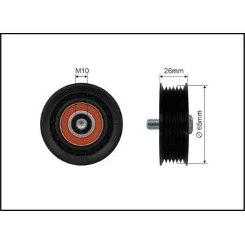 Vratná/vodicí kladka, klínový žebrový řemen CAFFARO 119-00