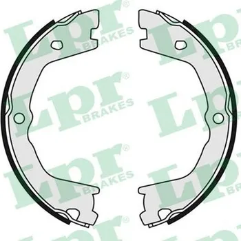 Brzdová čelist Sada brzdových čelistí, parkovací brzda LPR 09080