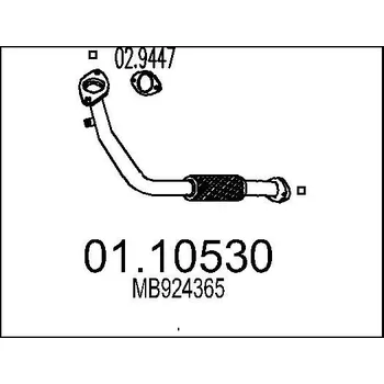 Výfuková trubka Výfuková trubka MTS 01.10530