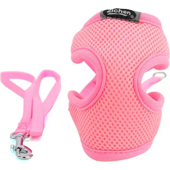Postroj pro psa Vsepropejska Fuksa postroj pro psa s vodítkem Barva: Růžová, Obvod hrudníku: 26 - 50 cm