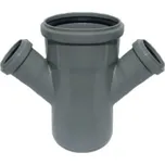 Dvojitá odbočka 110/50/50 45° HTDA