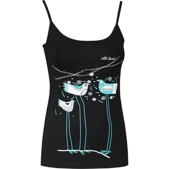 Dámské tílko ALTISPORT CARRYOVER ALW043K397 ČERNÁ/MODRÁ XL