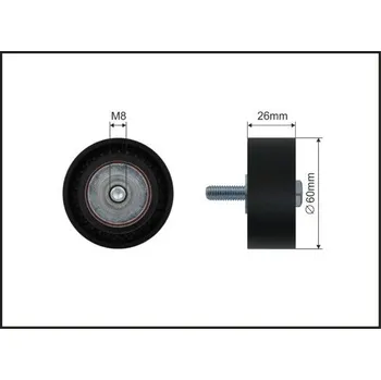 Vratná/vodicí kladka, klínový žebrový řemen CAFFARO 03-14