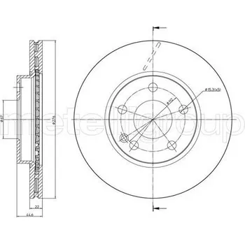 Brzdový kotouč Brzdový kotouč METELLI 23-0831C